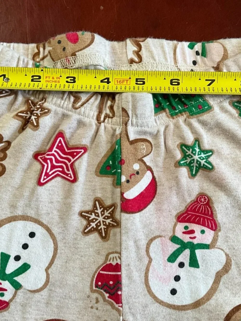 PJ Place Gingerbread Holiday Sleepwear Christmas Pajama Set Girls Sz 6